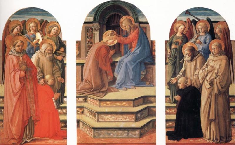 Fra Filippo Lippi The Coronation of the Virgin Sweden oil painting art